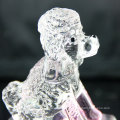 Barato venda quente top quality crystal dog estátua de vidro mini dog figurines atacado